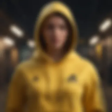 Design Elements of the Yellow Adidas Hoodie Comparison of design elements of the yellow Adidas hoodie