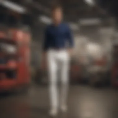 Sustainable practices in the production of Tommy Hilfiger white pants