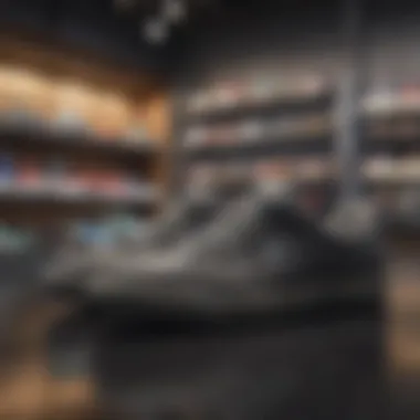 Diverse Athletic Shoe Selection Variety of athletic shoes displayed in a store