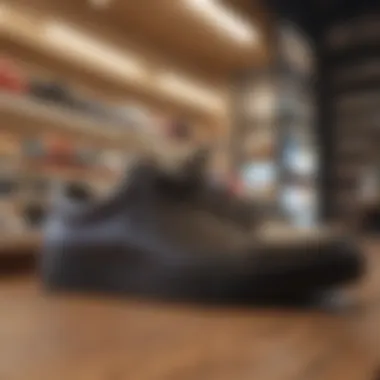 Customer service interaction in a shoe store