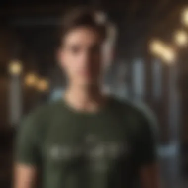 Cultural Themes Expressed Through Graphic Tees A stylish individual wearing a graphic tee that reflects cultural themes.