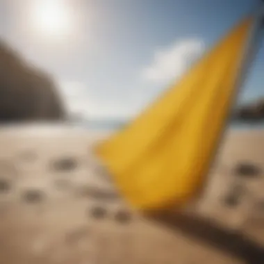 Yellow Flag: Moderate Hazards Yellow flag representing moderate hazards