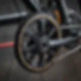 Detailed view of a bike chain