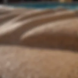 Close-up of high-performance hot tub shorts fabric