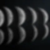 Phases of the Moon illustrated