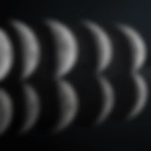 Phases of the Moon illustrated