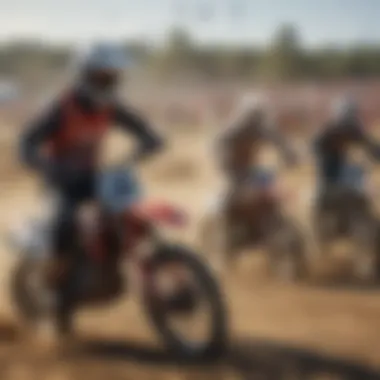 Spectators enjoying a motocross event with excitement