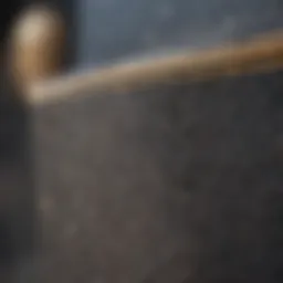 Close-up view of rubber grip tape texture on skateboard