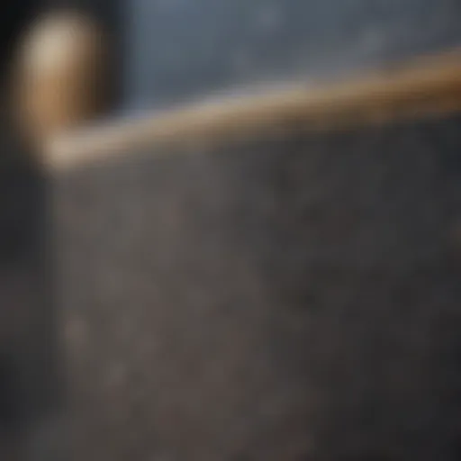 Close-up view of rubber grip tape texture on skateboard