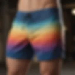 Stylish RVCA pigment board shorts showcasing vibrant colors