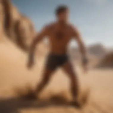 Athletic Performance in Sandy Environments Athlete performing in sandy terrain