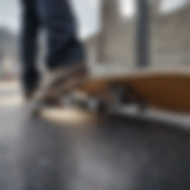 Illustration demonstrating the installation of skateboard risers.