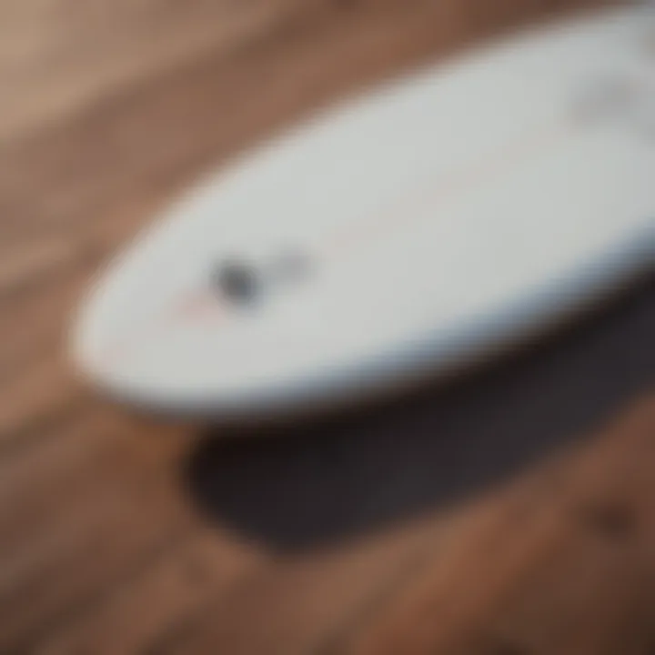 Illustration demonstrating proper installation of a surfboard deck pad