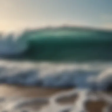 Dynamic ocean waves crashing on a surfbreak.