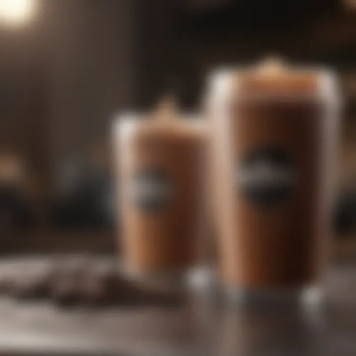 Caffeine comparison chart between energy drinks and coffee