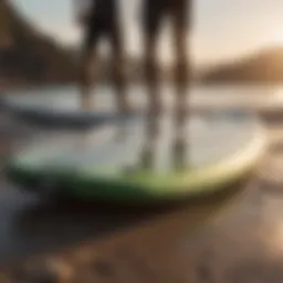 Visual representation of wakesurf board sizes and their respective dimensions