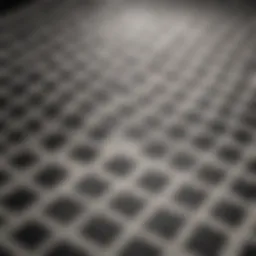 A close-up of the Vans checkerboard pattern displayed on a stylish t-shirt.