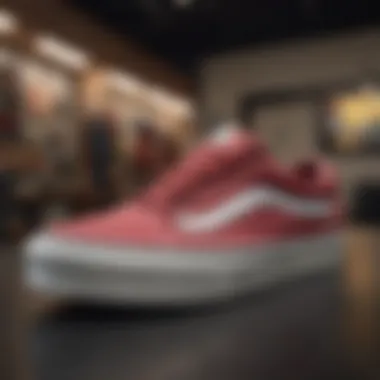 An exhibition showcasing the evolution of Vans products over the years.