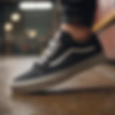 Stylish Vans Scotty Cranmer shoes on display