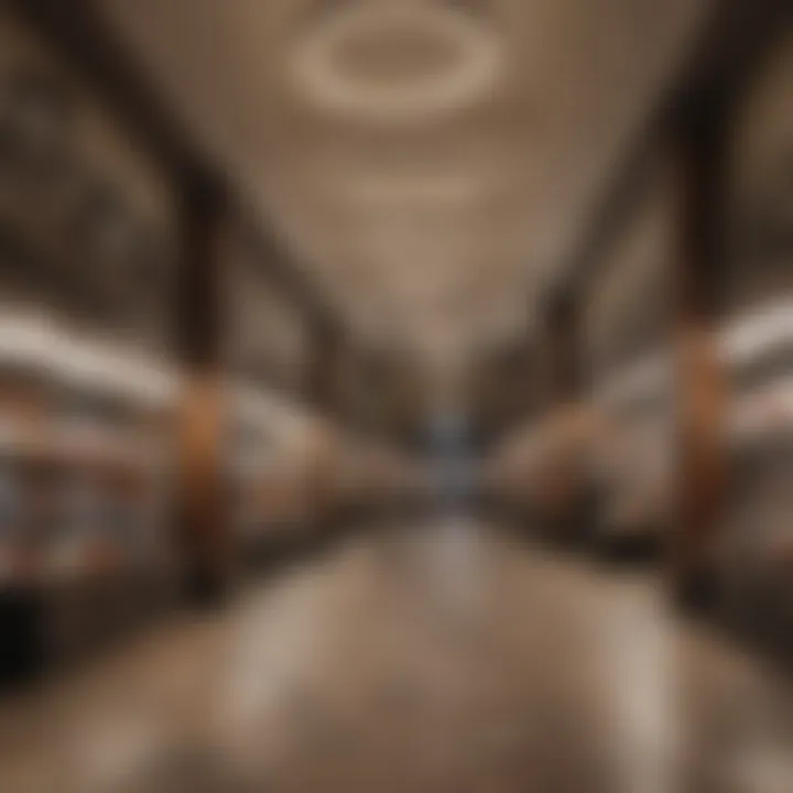 Interior view of the mall depicting diverse retail options