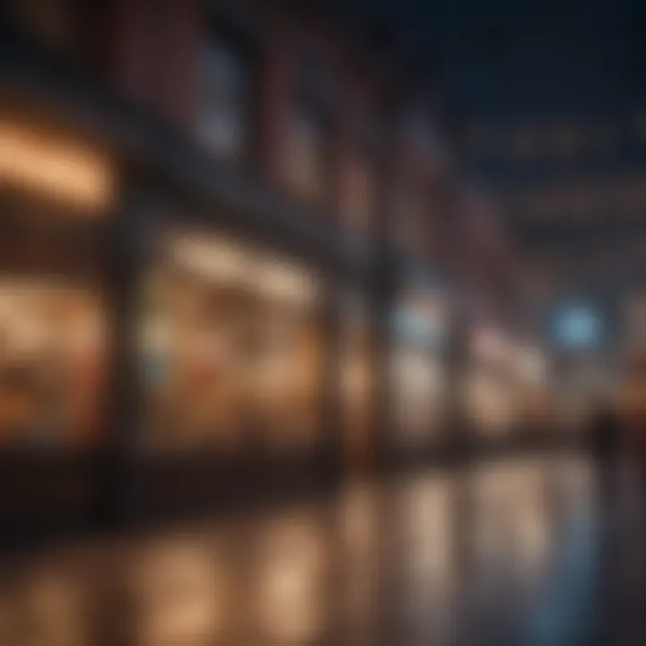Panoramic view of Vintage Faire Mall showcasing vibrant storefronts