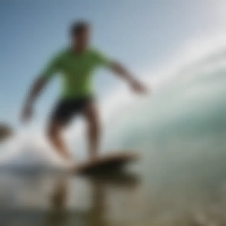 Safety equipment and gear essential for skimboarding enthusiasts.