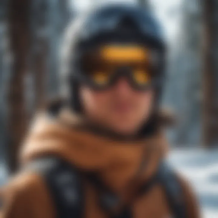 A serene landscape capturing the spirit of winter sports.