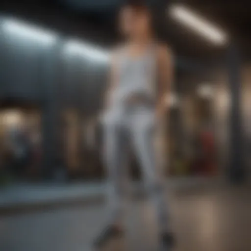 Stylish extra small sweatpants displayed in a modern setting