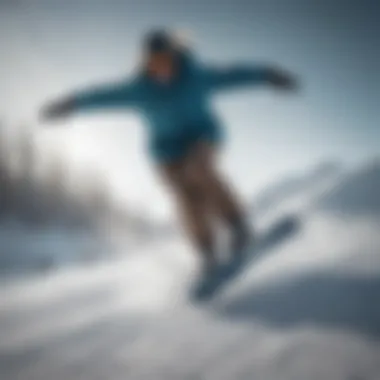 Agility Drills for Snowboarding Performance A snowboarder performing tricks in mid-air emphasizing agility.