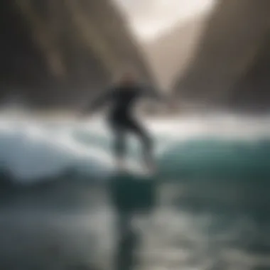 Core Stability Workouts for Surfing A surfer riding a wave illustrating balance and core stability.